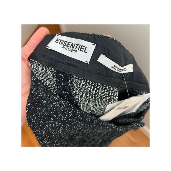 NWT Essentiel Antwerp High Rise Wide Leg Black Pants Sz. 6 - Picture 8 of 9